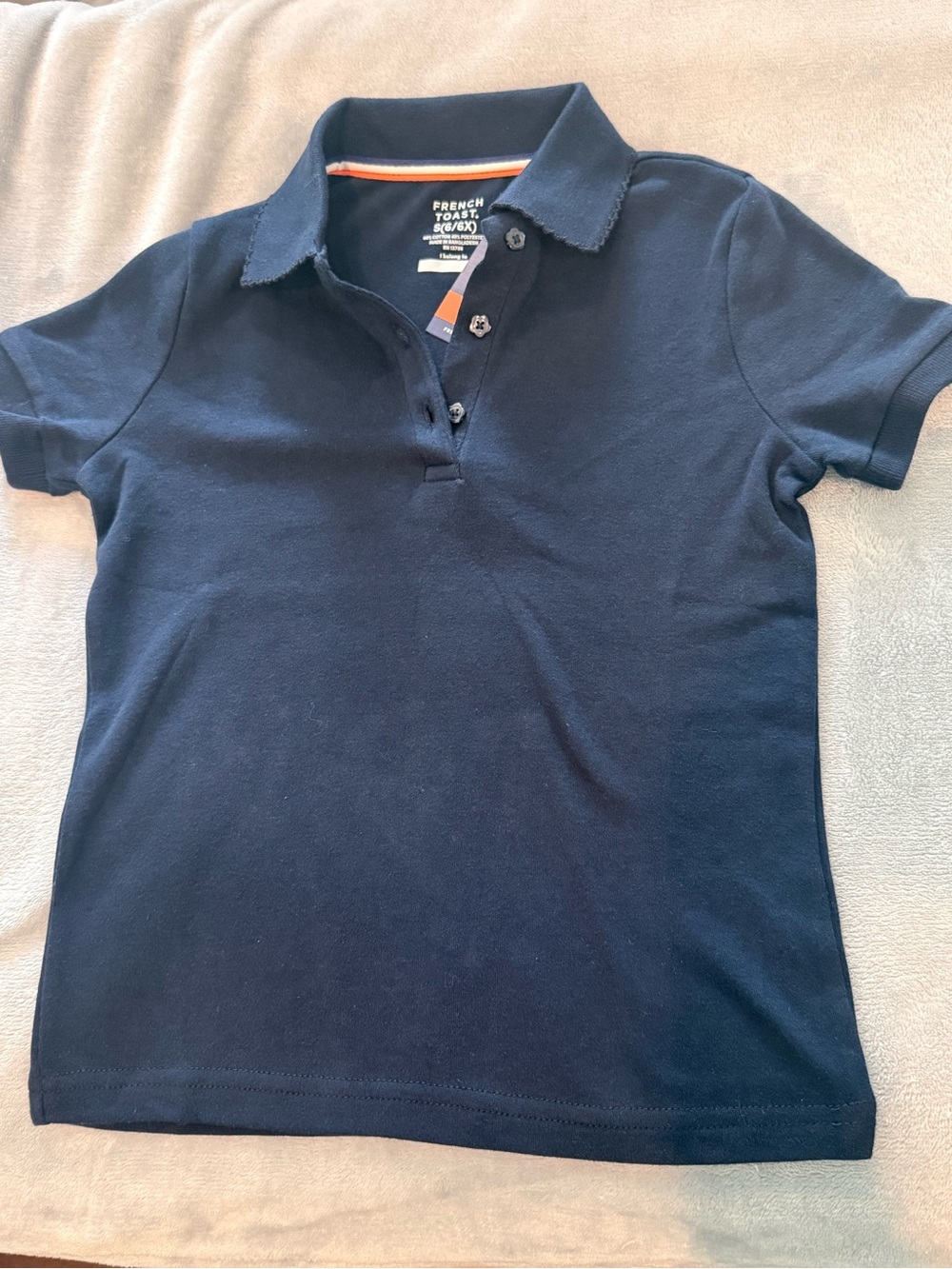 French Toast Navy Polo Shirt for Kids
